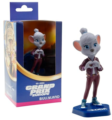 Bullyland – Maus Edda aus Grand Prix of Europe, perfekt als Spielzeug Figur, Dekoration und kleines Geschenk für Kinder ab 3 Jahren und Sammler, detailgetreue 7,9 cm Sammelfigur 20001