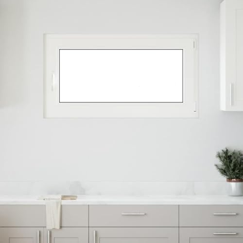 Genérico Finestra Seminterrato RISOR 110x50 cm Anta Ribalta DIN Destra,Bianco,21.1kg,4108369