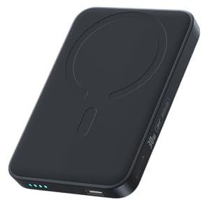 Baseus Enerfill MagSafe Power Bank 10000 mAh 30W USB C Magnetic Power Bank, Batterie Esterne senza Fili, Mini Power Bank Compatibile con iPhone 17/16/15/14/13/12/Pro/Pro Max, Nero (FM11)
