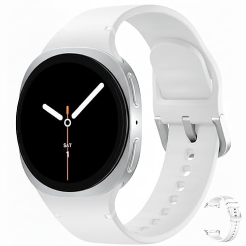 Samsung Galaxy Watch 8 (2025) Bluetooth Smartwatch, Intl Version – Fitness & Sleep Tracking,Heart Rate Monitor, Android Compatible (Not for iOS) – with Extra Hybrid Band (Silver, 40mm)