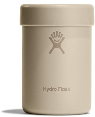 Hydro Flask 12 Oz Cooler for Cans - Can Cooler for Beer or Coffee - Insulated in Oat Tan