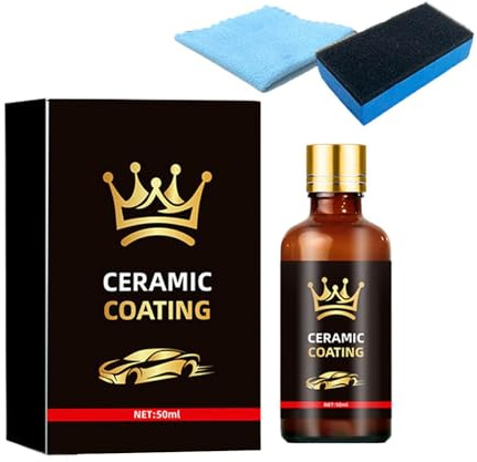 Sellador de cerámica para automóviles, hidrofóbico, 50 ml, líquido de lavado de coches de alto brillo, para camiones, vehículos, pick-up, scooters, SUV, autocaravanas, motocicletas, garajes diarios