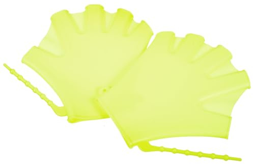 Palas de Natación de Silicona 2 Piezas, para Niños, Entrenamiento Acuático | Correa Ajustable Muñeca, Palma Abierta, Ajuste Seguro, Aumenta la Propulsión y Favorece el Trabajo Corporal