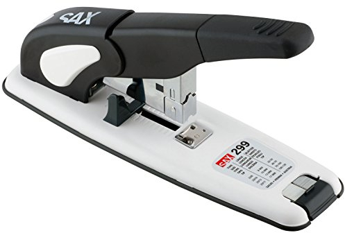 SAX 299 Starkhefter XXL – Profihefter für bis zu 130 Blatt, Verstellbare Anschlagschiene, Max. Hefttiefe 70mm, Modernes Design, Geeignet für Diverse Heftklammern