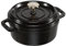 Staub Bratentopf rund, 12,0 cm, 0,4 l, schwarz, induktionsgeeignet 40509-471-0 (H.Nr. 1101225)