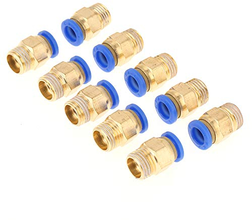 GLOGLOW Connecteur Rapide d'air raccords Pneumatiques Connecteur Raccords Rapides Dia. 8mm pour l'industrie Automatique