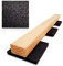 My Plast für Terrassen-Holz Alfombrillas de Goma Resistentes al Agua, Negro, 10 mm - 50 Stück