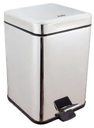 Waxter Papelera de Baño 6L Pedal | Cubo Higiénico con Cubeta Extraíble | Diseño Moderno Compacto | Ideal para Baño, Cocina u Oficina