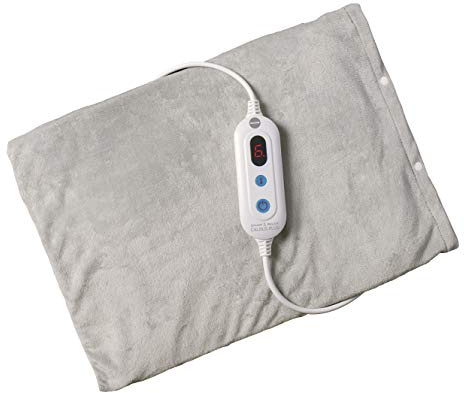 MACOM, Termoforo, Riscaldamento Ultra Rapido, 100W, 6 intensità di calore, morbido e sfoderabile, Dimensione 40X30 cm, Enjoy & Relax 934 Caldus Plus