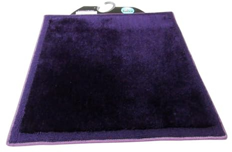 Batex Badteppich WC-Vorleger Silencio Pflaume ca.60X60cm Badematte Badezimmerteppich Badgarnitur Badvorleger Duschmatte