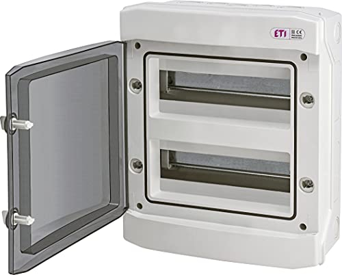 Elektro Plast Kleinverteiler IP65 Aufputz Unterverteilung Sicherungskasten Verteilerkasten (2x12 Module AP EEP) - ABS/PC - LAP-VTAP65