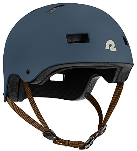 Retrospec Dakota Bicycle / Skateboard Helmet for Adults - Commuter, Bike, Skate, Scooter, Longboard & Incline Skating - Highly Protective & Premium Ventilation- Medium - Matte Navy (Medium: 55-59 cm)