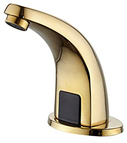 Automatischer Sensor Wasserhahn Infrarot Gold Automatisch Mischbatterie Kupfer wasserhahn bad waschbecken armaturen für Badezimmer-Kaltwasser