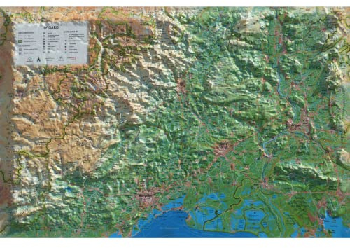 CARTE EN RELIEF DU GARD: CARTE EN RELIEF DU GARD