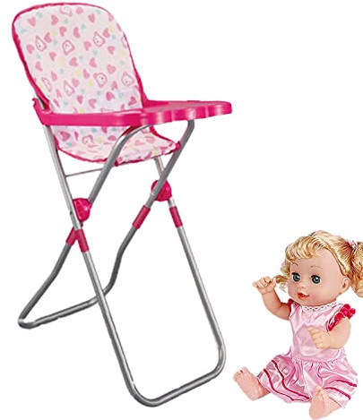 Joyivike Landau Pliable et Réglable - Poussette pour Bébé Jouet - Accessoires de Poupées - Chaise de Salle à Manger
