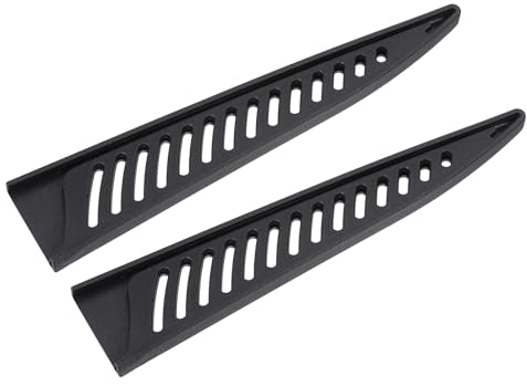 M METERXITY 2 Pack PP Knife Sheaths - Kitchen Knife Protectors Edge Guard Blade Protective Cover for 6 Boning Knife, Apply to Kitchen Camping Traveling (Black)