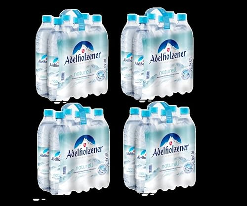 24 Flaschen Adelholzener Mineralwasser naturell natriumarm a 1 Liter inkl. EINWEGPFAND