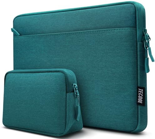 TECOOL 14 Pulgadas Funda Ordenador Portátil para 14 Pulgadas HP Lenovo Thinkpad Ideapad DELL Acer ASUS Chromebook Notebook PC Laptop, 15,3 Pulgadas MacBook Air M2 M3 M4 2023-2025,Verde Azulado