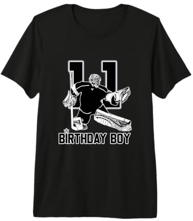 No. 11 Portero de Hockey sobre Hielo Feliz cumpleaños 11 Niño Camiseta Premium