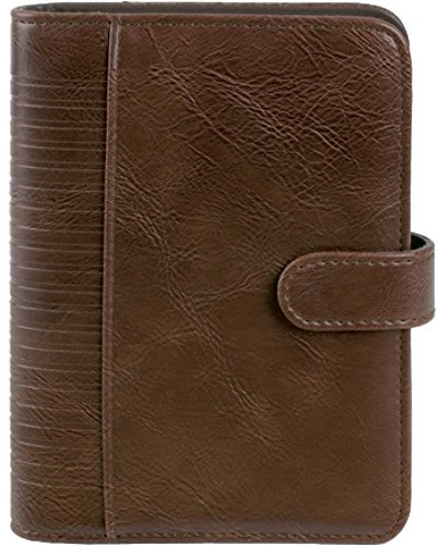 bind Systemplaner A5 mit Systemeinlage ohne Kalender Kalendarium Agenda Lederimitat braun 15601-1