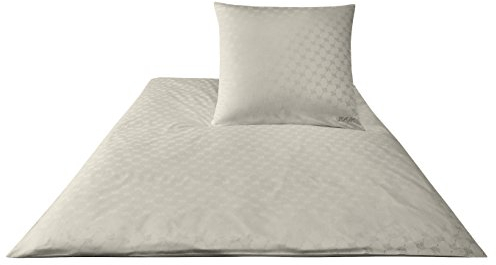 JOOP! Bettwäsche Mako-Satin Cornflower 4020 I Farbe: beige 17 I Größe 80/80 cm Kissenbezug