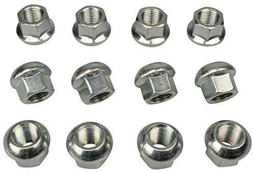 20 Zinco Dado Ruota Dado M12x1,5 Aperta SW19 Sfera Sfera R12 Alluminio Acciaio Cerchioni