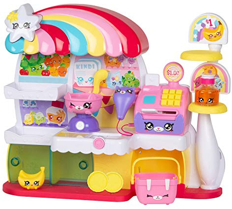 Kindi Kids™ Kitty Petkin-Supermarkt, 2 Shopkins und Spielunterlage aus Vinyl, Mehrfarbig, 50003