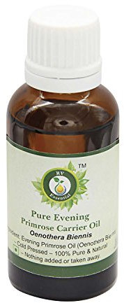 Aceite de Onagra | Oenothera biennis | Aceite de Onagra | Tarde Primrose aceite puro | 100% natural puro | Prensado en frío | Evening Primrose Oil | 15ml | 0.507oz By R V Essential