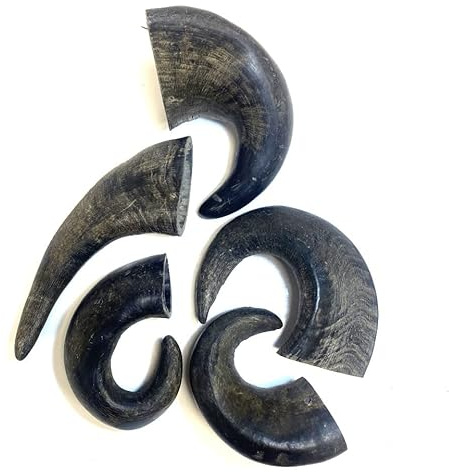 Maltbys' Stores 5x Medium Buffalo Horns 100% Natural Dog Treats Chews