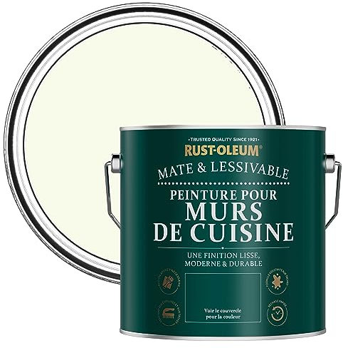Rust-Oleum Light Green Washable Kitchen Wall Paint in Matt Finish - Apple Blossom 2.5L