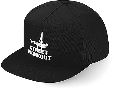 Street Workout Callisthenic Fullcap Art Flat Bill Snapback Casquette, Noir , taille unique