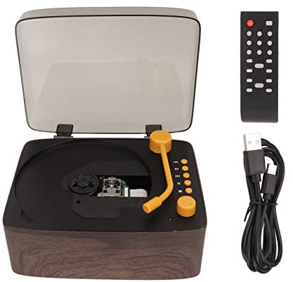Reproductor De CD Portátil Con Bluetooth, Reproductor De CD Retro Con Altavoz Estéreo De Alta Fidelidad, Reproductor De Música CD De Escritorio Con Control Remoto Para Sistema Estéreo Doméstico