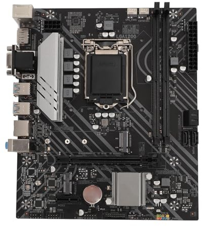 Z490 GAMING PLUS Motherboard, LGA 1200 225x190mm ATX Motherboard for 10th, 11th Gen CPU, M.2 Interface, DP, HDMI, VGA, for DIY Computer