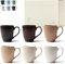 KIVY Tassen Set 6er x 400ml - Große Kaffeetassen Set 6er - Kaffeetasse groß - Teetassen Set - Kaffee Tassen Sets - Kaffeebecher Keramik Becher Set - Bechersets - Kaffeepott Modern - Kaffeehäferl