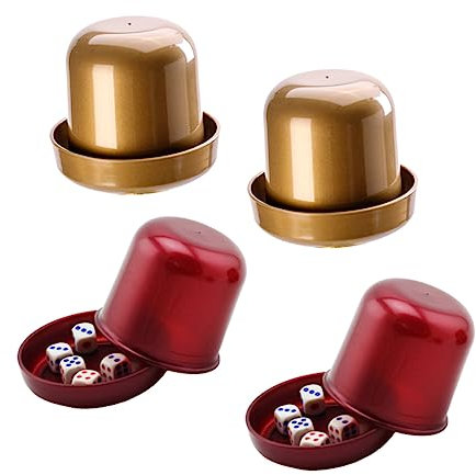 SUPVOX 4 Juegos Sets de Vasos Dados Dados de Fiesta Resistente y Ktv y Reuniones Familiares