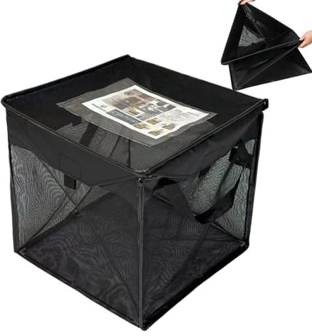 Genérico De Basura Para Exteriores - Contenedor De Residuos De 125 Litros Para Exterior,Contenedor Plegable Para Reciclaje Residuos Jardín Terraza Baño Garaje Habitación