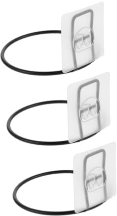 NUOBESTY Support Mural pour Gamelle Animale Auto-adhésif Rack Suspendu pour Bol de Nourriture de Noir Hauteur Adaptée pour Chien et Chat Maintien Stable et Protection Anti-débordement