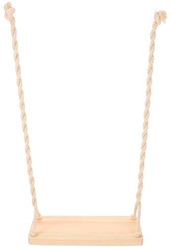 UKCOCO Balançoire en Bois pour Photographie Bébé Accessoire Photo Créatif en Bois Naturel Chaise Balançoire Décorative Sécurisée Léger et Portable pour Studio et Shooting Extérieur