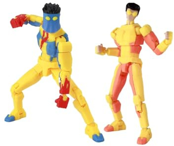 Jilijia 2 figure anime Mark Grayson Action Figure 13,5 cm stampate in 3D completamente snodabili articolazioni articolate modello da collezione statua decorazione desktop regalo per i fan dei fumetti