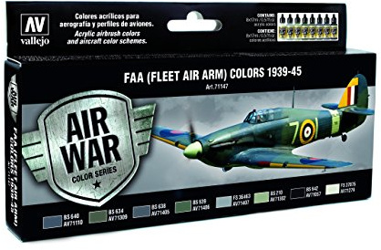 Vallejo VJ71147 RAF & FAA Fleet Air Arm 1939-45 Model Air Colouring Kit