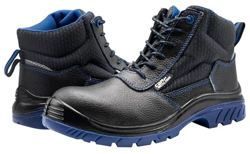Bellota 7230743S3 - Botas de Seguridad de Hombre y Mujer (Talla 43) de Piel Hidrofugada, Acolchada y Horma Extra Ancha