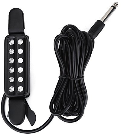 Agujero de Sonido Pastilla Magnética, 12 Transductor para Guitarra Acústica, accesorios musicales para músicos, grabación, actuaciones en vivo