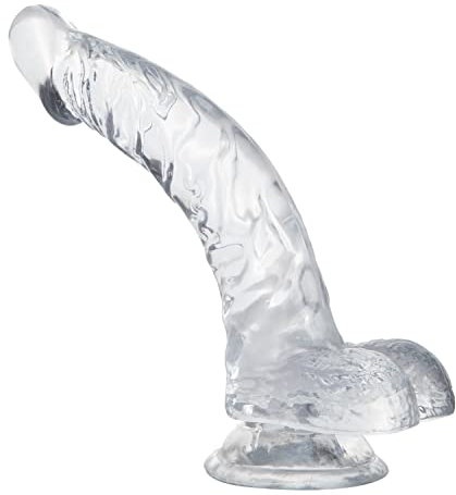 Realistischer Dildo mit Starker Saugnapf Riesen Dildos Männer Frauen Sex Toys Silikon Penis Analdildo Analplug für Paare Sexspielzeug（Länge: 24cm, Max Ø: 4cm)