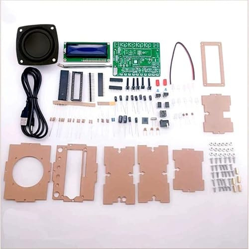 DIY elektronik kit RDA5807 digital FM-radiomottagare 5 W förstärkare ljudindikator radiomottagare LCD1602 gör-det-själv kit lösa delar