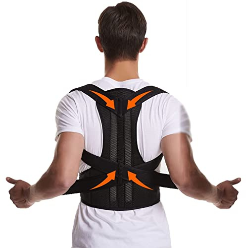 XS-5XL Corrector De Postura para Tallas Grandes Faja para La Espalda para Mujeres, Hombres, Estudiantes Y Adolescentes Corrector De Joroba para Escoliosis Cinturón De Soporte para La Espalda(XL)