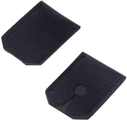 TorSor 2 Pack Safety Razor Cover Head Blades Protective Case PU Leather Sleeve Storage Sheath Travel Carrying Protector for King C. Gillette Merkur VIKINGS Double Edge Safety Razors with Long Handle