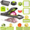 YFCXKPLP Vegetable Chopper - Newest Design Mandoline Slicer, 15 in 1 Chopper with Adjustable Cutter, Julienne Grater, Clean Brush and Hand Guard
