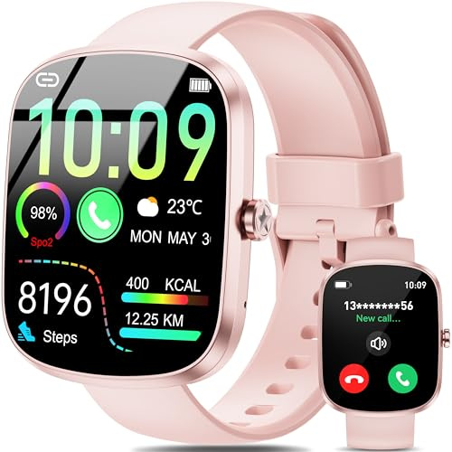 OUKITEL Smart Watches for Women Men, 1.91 HD Smart Watch(Answer/Make Call), Fitness Watch with 140+ Sports Modes, IP68 Waterproof, Heart Rate/Sleep/Spo2 Monitor/Pedometer, Smartwatch for Android iOS