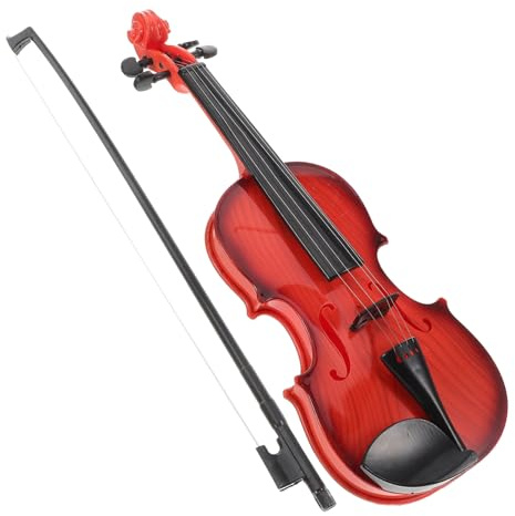 Violino Giocattolo a Batteria Realistico, Set 3 Pezzi Marrone