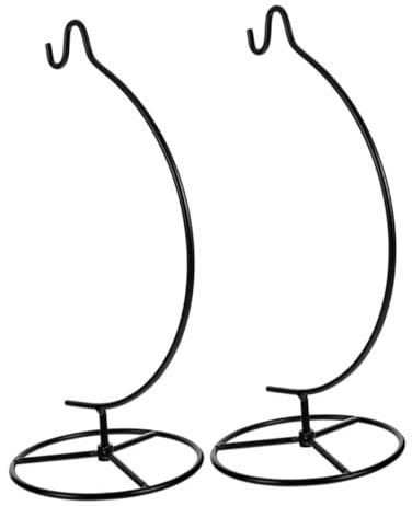 ELAYARD 2 Stück Eisen Deko stand für Hängende Glas kugel Hydroponik Vase Abnehmbar Rutschfest Eleganter Blumenständer für Wohnzimmer Hochzeit Wohnraumgestaltung